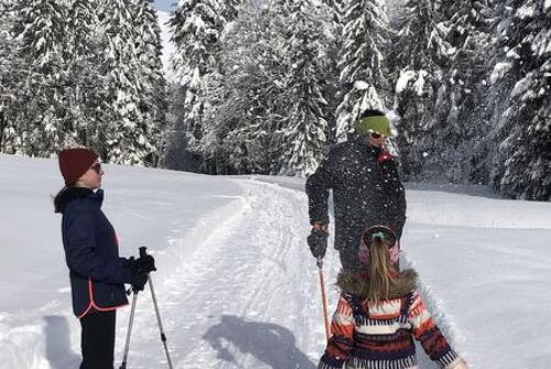 La Charniaz signposted snowshoe trail